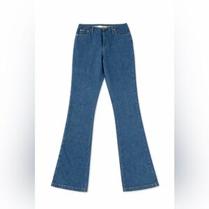 VTG Tommy Hilfiger Low Rise Flare Jeans Y2K Bohemian Festival Wide Leg Denim 4/S